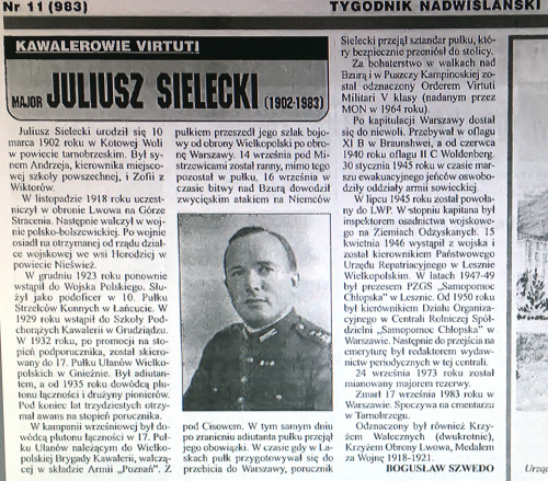 Juliusz Sielecki Ułan 1902 1983 Od 1932 17 pułk Gniezno #Gniezno 17 #pułkułanów