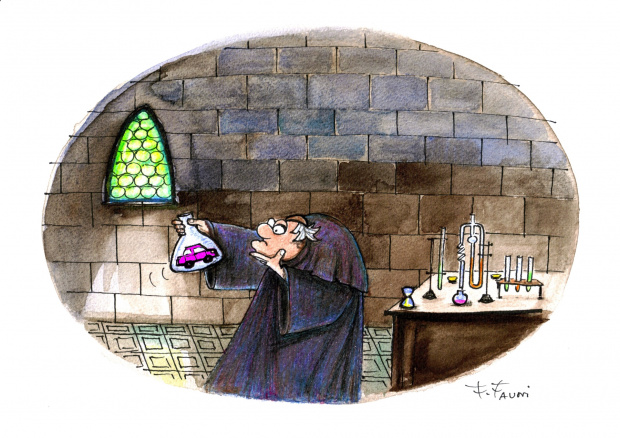 Zycie w Średniowiecznym Zamku : alchemik