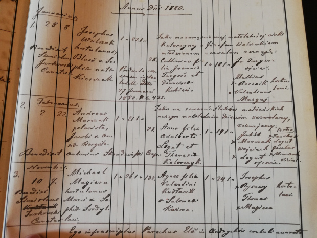 Akt ślubu Andrzej x Anna Marczak