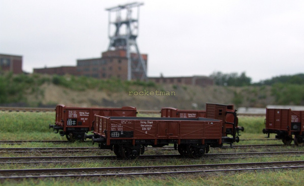 Węglarki parku kolei Górny Śląsk z okresu międzywojennego wykonane w skali H0 H0 #Górny #Śląsk #wagon #węglarka