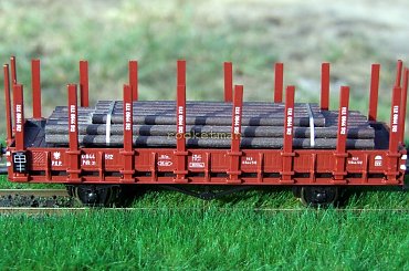 Wagon platforma zarządzu kolei PKP wraz z ładunkiem. Epoka III. Skala 1:87 H0 #Wagon #platforma H0 #PKP