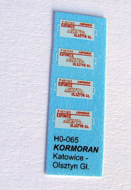 Kalkomania wodna z tablicami kierunkowymi na model pociągu w skali 1:87 H0. H0 #tablice #kierunkowe #PKP #rocketman