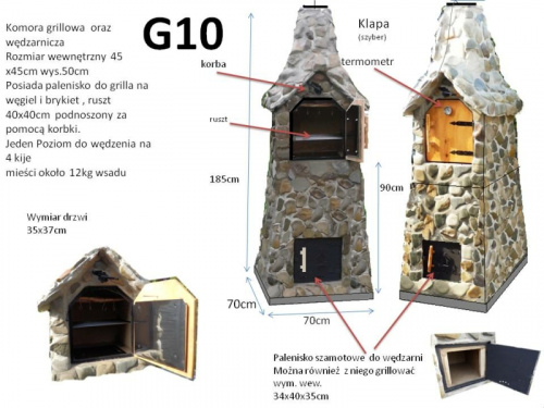 grill wędzarnia ogrodowy G10