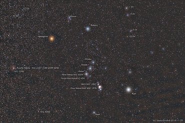 Orion - zimowe niebo. #Orion #gwiazdy #noc #astro #astrofoto #zimowe #niebo